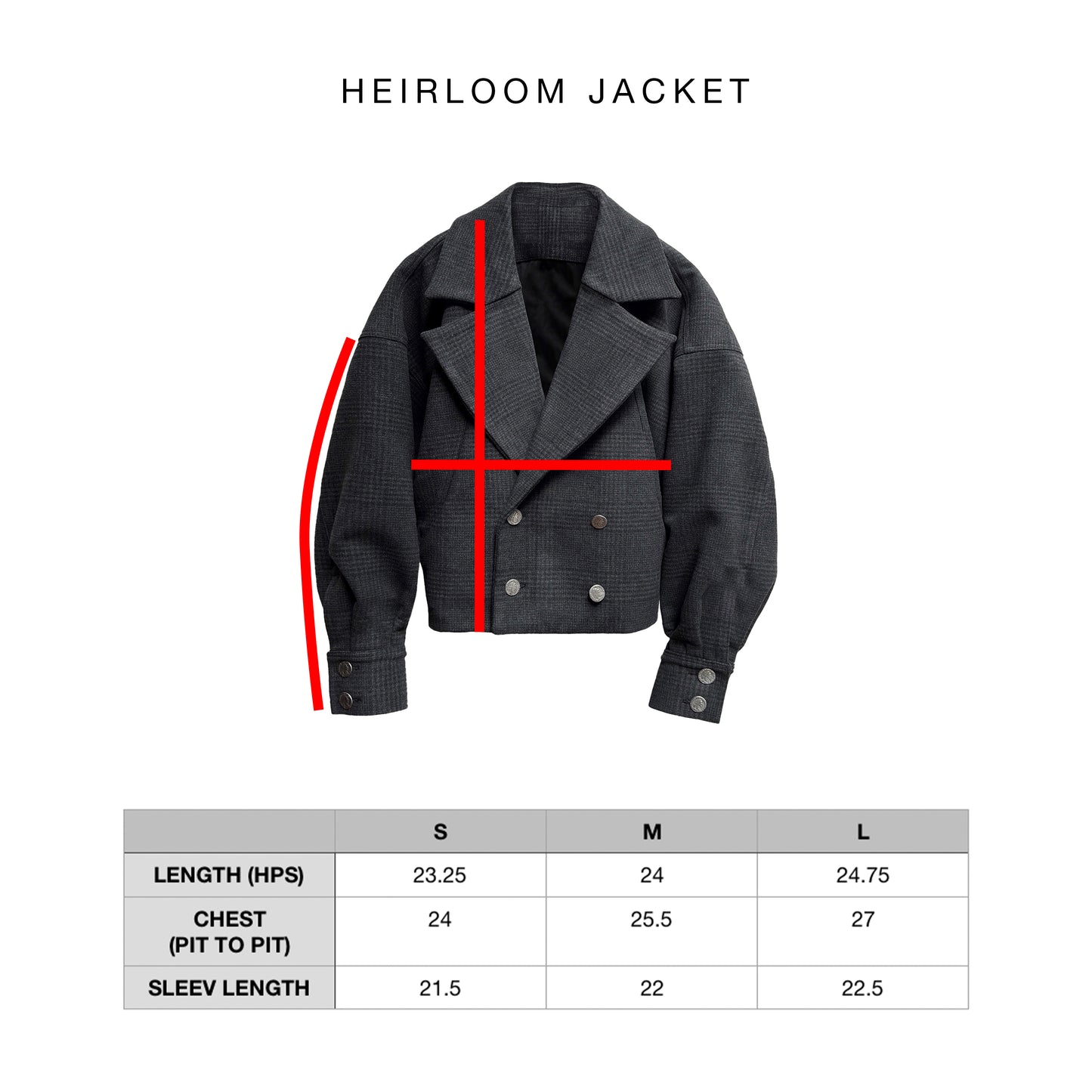03- HEIRLOOM JACKET- CHARCOAL
