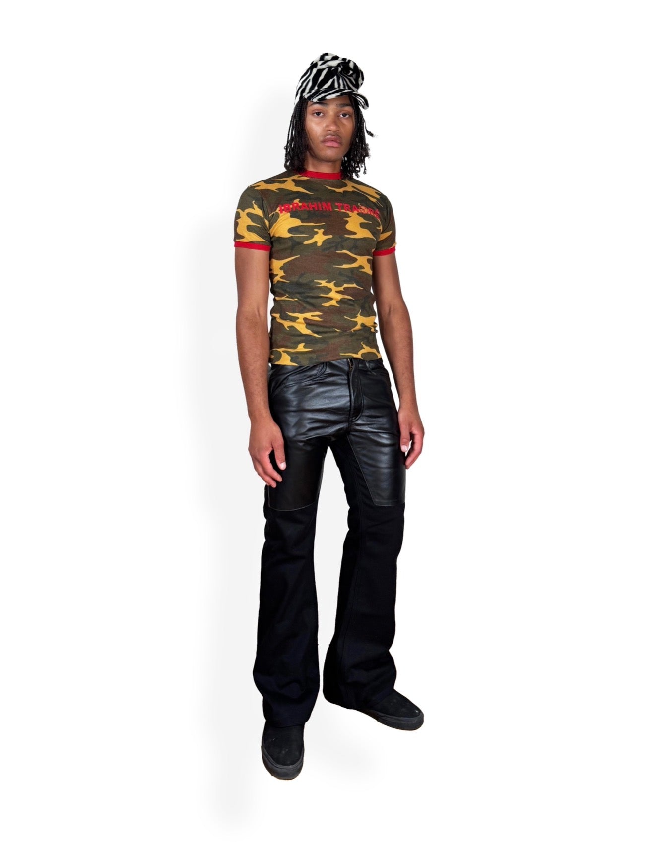 01-MUCHRISON CUT DENIM PANT - EBONY