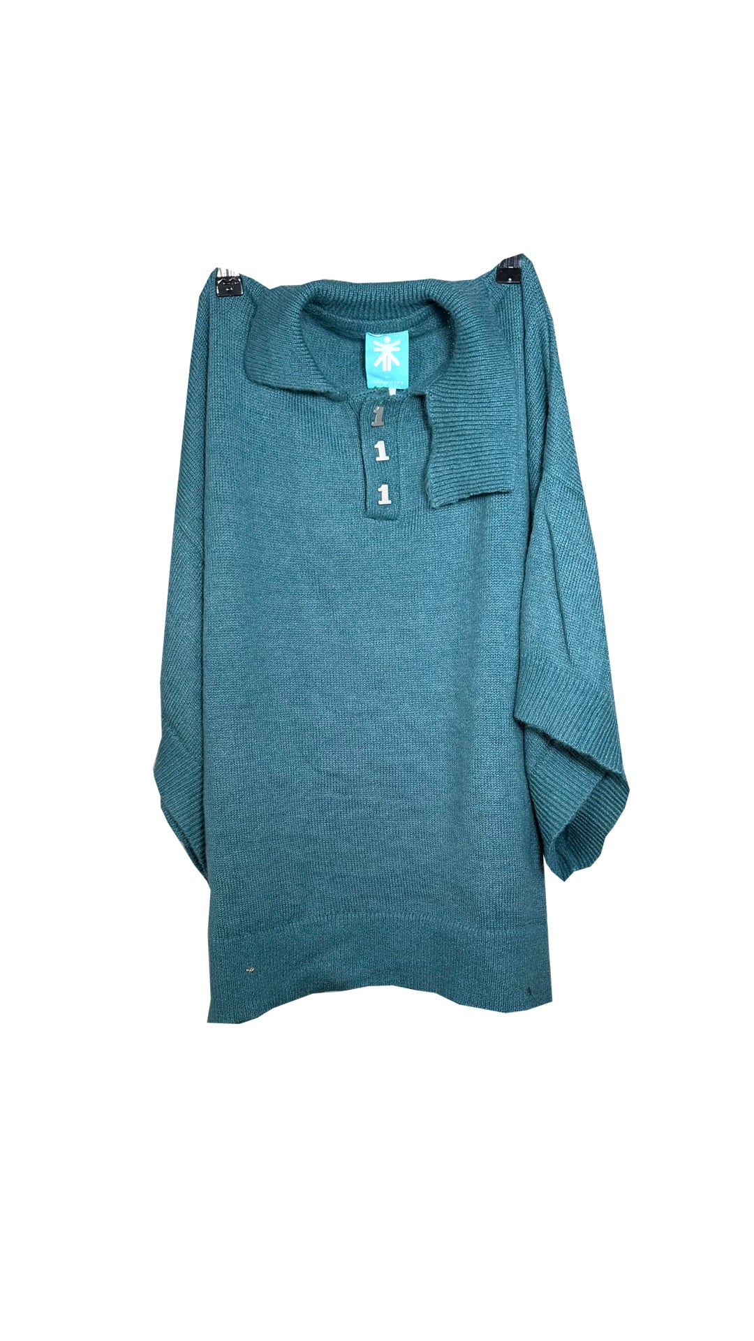 010BLUE MOHAIR POLO