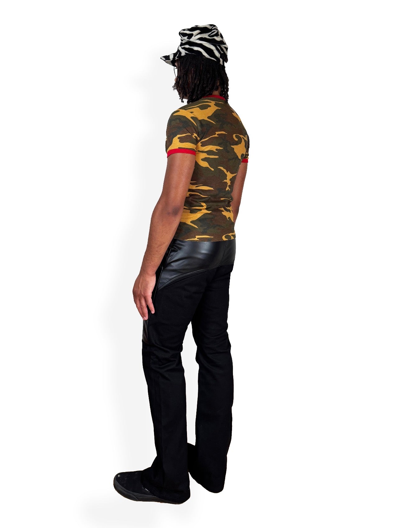 01-MUCHRISON CUT DENIM PANT - EBONY